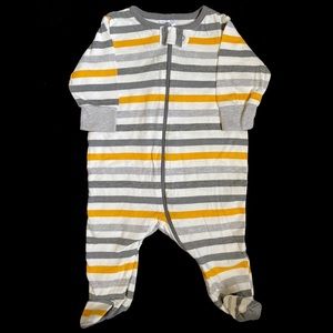 Gerber Striped Footie Pajama 0-3 Months